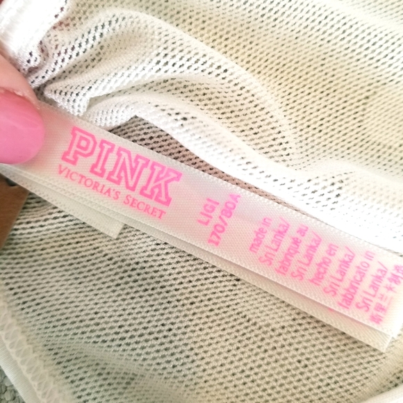 Victoria's Secret PINK Polka Dot Strappy Low Rise Thong V-String G-String Panty - Picture 8 of 11